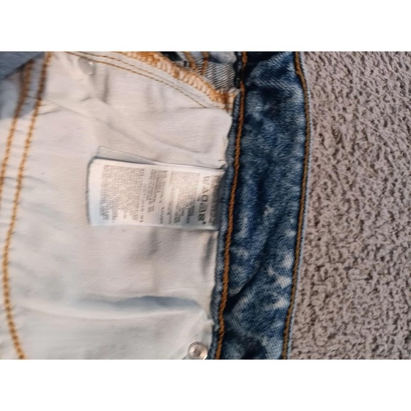 Old Navy Extra High-Rise Sky-Hi Wide-Leg Jeans Women's 12 Light Wash Raw Hem - Picture 7 of 10